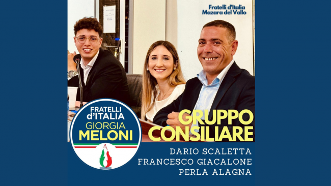 Mazara, costituito il gruppo consiliare di Fratelli d'Italia