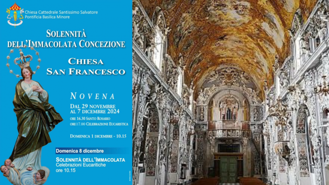Mazara, chiesa San Francesco: al via la novena a Maria Immacolata