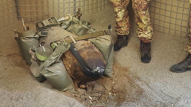 Pantelleria, disinnescato l'ordigno bellico ritrovato in pieno centro