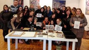 Mazara, Studenti Del Liceo Artistico In Visita Alla Mostra Essere Urbano