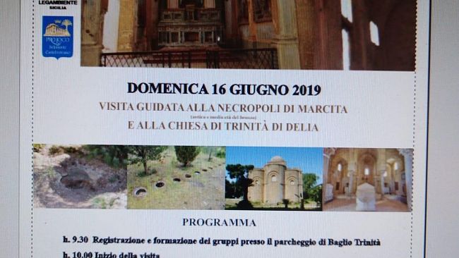 Castelvetrano da Scoprire, Legambiente e Pro Loco in visita alla necropoli di Marcita ed a SS. Trinità di Delia