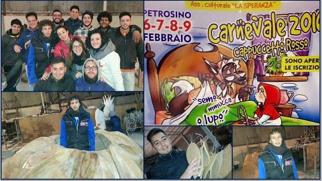 PETROSINO – “Semo ‘mucca o lupo-Cappuccetto rosso”, “La Speranza” presente al Carnevale di Petrosino