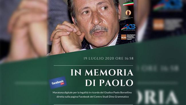 Custonaci, una maratona digitale in ricordo del Giudice Paolo Borsellino