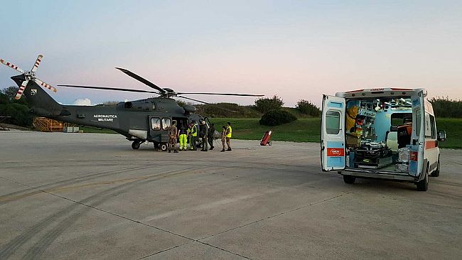 Trapani, pescatore colpito da infarto. In soccorso arriva un elicottero dell’82° C.S.A.R.