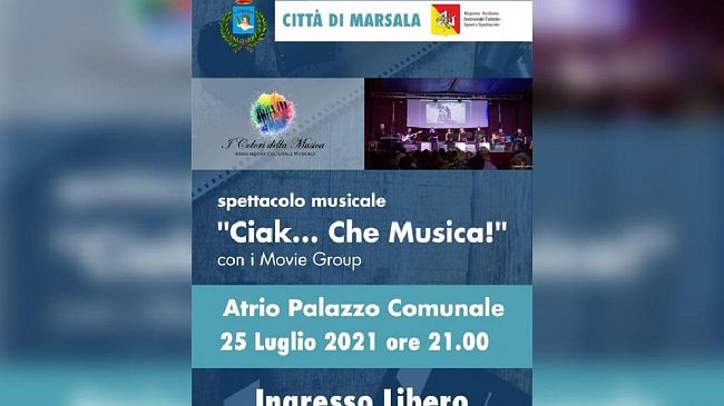 Marsala, Domenica 25 luglio lo spettacolo
