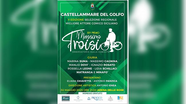 Miglior attore comico siciliano: selezione regionale del premio Troisi a Castellammare del Golfo