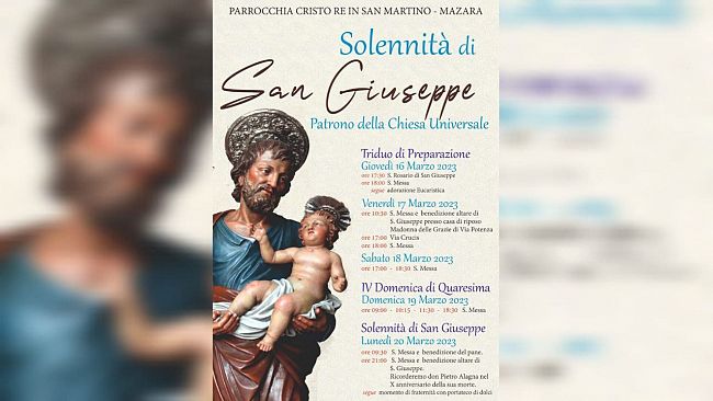 Mazara, la parrocchia Cristo Re celebra la solennità di San Giuseppe