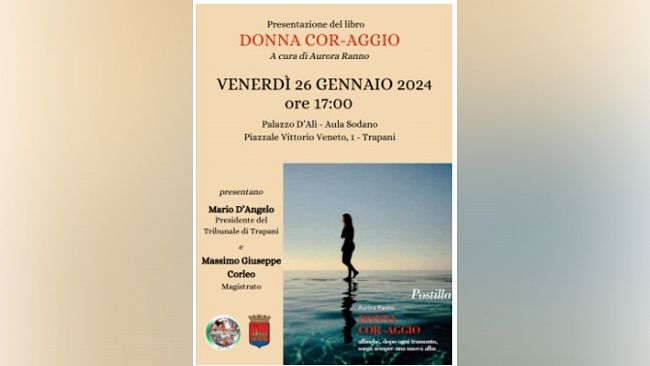 A Trapani e Marsala la presentazione del testo “Donna Cor-aggio” 