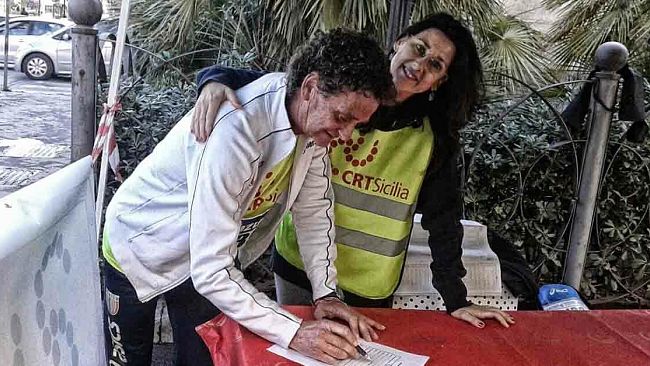 Mazara, l’atleta Pino Pomilia partecipa a  “Correre insieme per la Donazione”