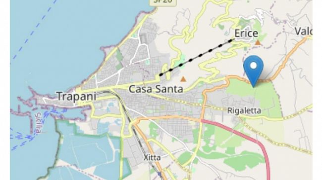 Erice, scossa di terremoto 1.6 Richter