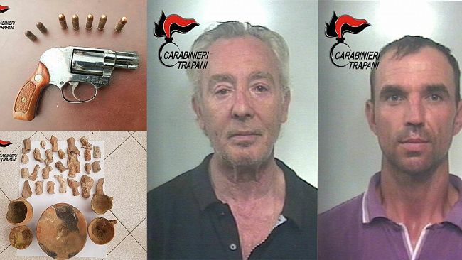 Carabinieri arrestano un soggetto per detenzione illegale di arma da fuoco clandestina, munizionamento, ed oggetti di interesse archeologico