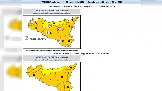 Maltempo, a Trapani l'allerta diventa arancione