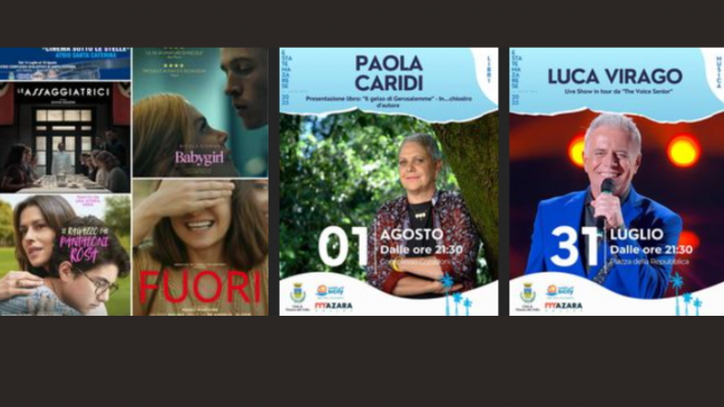 Estate Mazarese, gli eventi dal 31 luglio al 3 agosto 