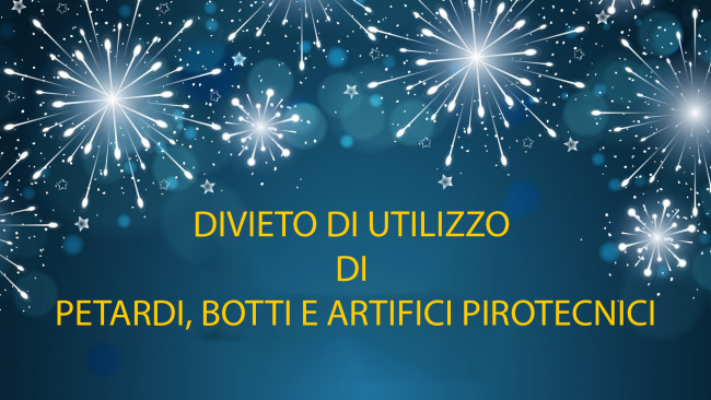 Partanna, divieto di utilizzo di petardi, botti e artifici pirotecnici
