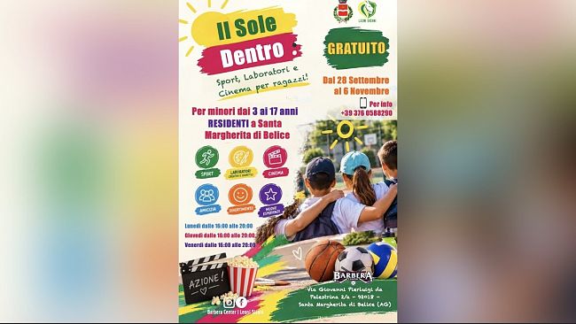 “Il Sole Dentro”: a Santa Margherita di Belice al via i 
