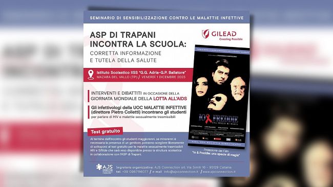 Mazara, Giornata Mondiale contro l'Aids, l’Asp di Trapani incontra studenti