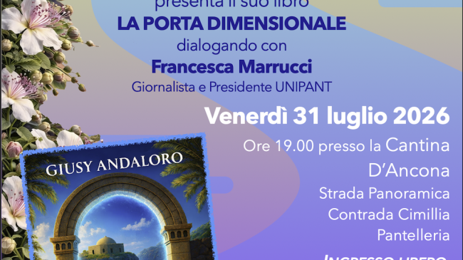 Pantelleria, il 31 luglio la presentazione del libro di Giusy Andaloro 