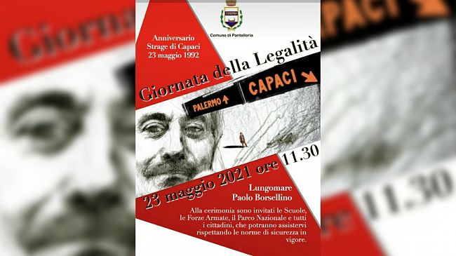 Festa della Legalità, a Pantelleria una cerimonia di fronte targa Borsellino