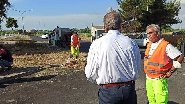 Sopralluogo del Sindaco Giacomo Tranchida a Fontanelle