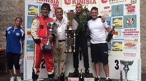 ERICE – Il podio del 12° Slalom dell’Agro ericino