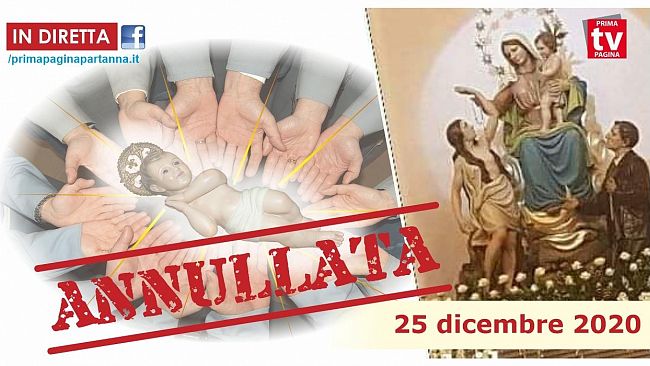 Annullata la diretta streaming della Santa Messa di Natale