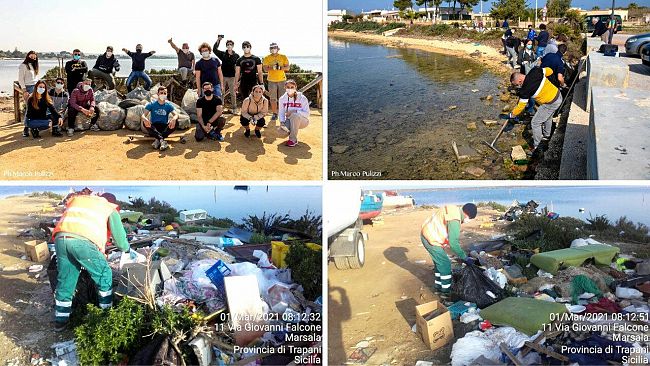 Marsala, Parco di Salinella: ennesimo intervento per ripulire l’area