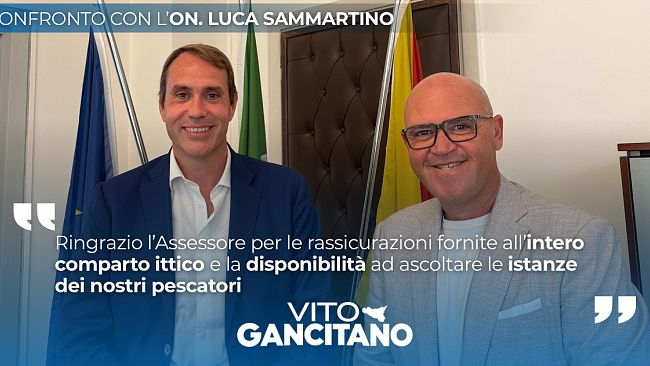Crisi della pesca, Gancitano incontra l’assessore regionale Sammartino: «Chieste risposte concrete per la marineria»