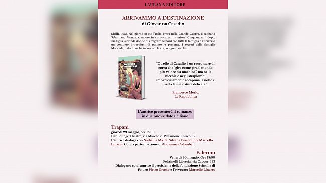 Trapani, ​Giovanna Casadio presenterà il suo nuovo romanzo 
