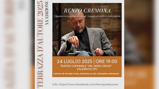 Valderice, Renzo Cremona e il suo “Obsolescenza programmata” a Terrazza d’Autore 2025