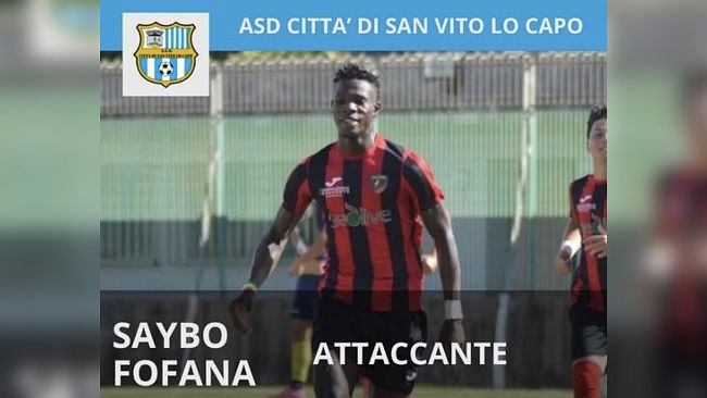 Calcio, San Vito Lo Capo: arriva il bomber Fofana