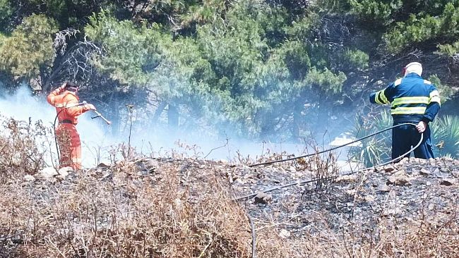 San Cusumano, domato l'incendio