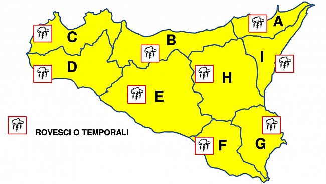 Mazara, meteo: allerta gialla per domani