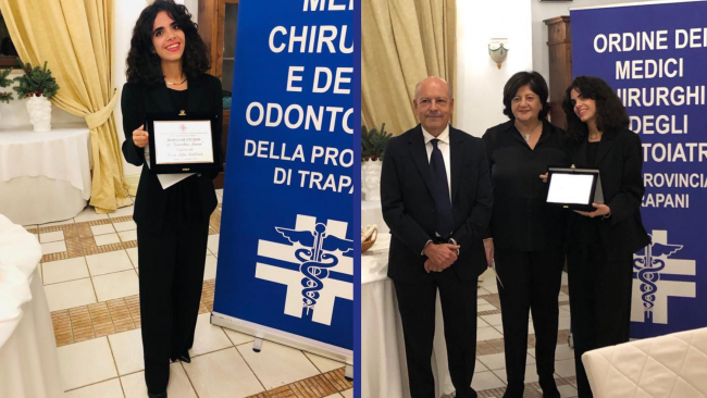 Consegnata alla mazarese Sofia Indelicato la borsa di studio per giovani medici
