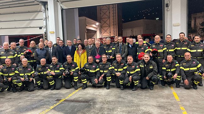 Ieri ad Alcamo le celebrazioni per Santa Barbara, patrona dei Vigili del Fuoco