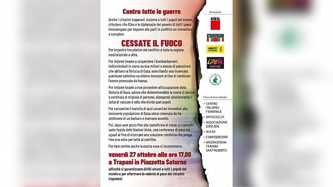 Trapani scenderà in piazza per dire 