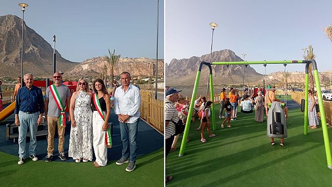 ​Custonaci, inaugurato parco giochi a Cornino
