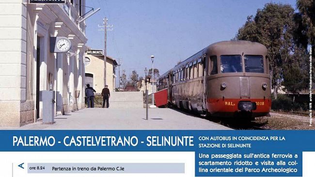 8° Giornata Nazionale delle Ferrovie Dimenticate – Treno storico di Fondazione FS Italiane Palermo-Selinunte