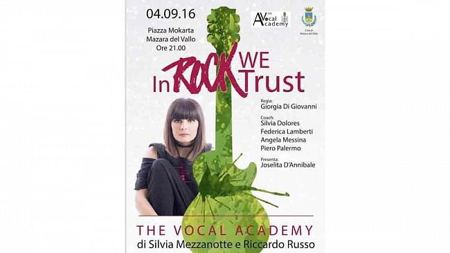 In rock we trust: Domenica 4 Settembre alle 21,00 in Piazza Mokarta