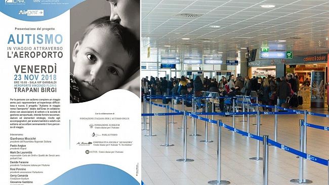 Sarà presentato venerdì il Progetto “Autismo in viaggio attraverso l’aeroporto”, a Trapani Birgi,