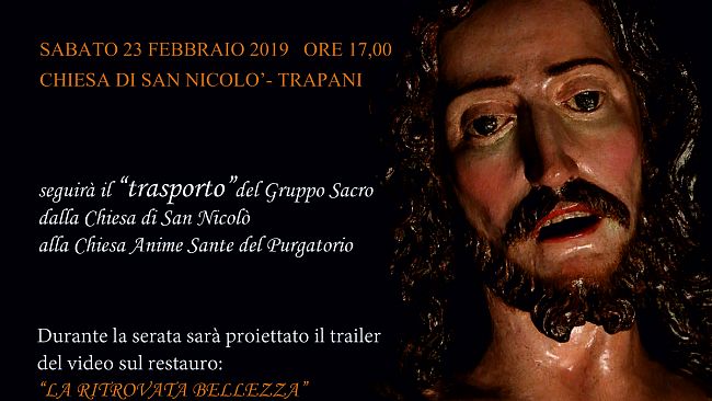 Misteri, sabato la presentazione del restauro del gruppo sacro “L’arresto”