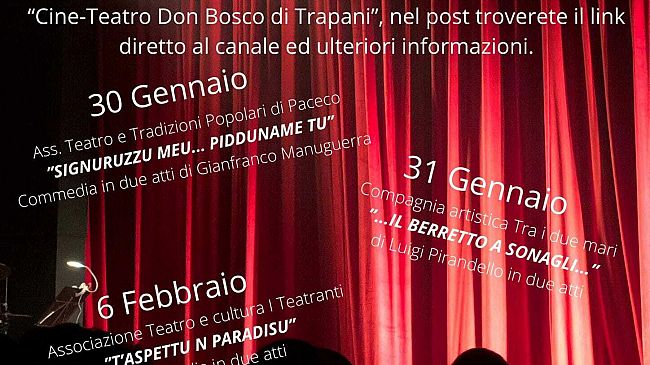 Il teatro sbarca sul web. Il “Don Bosco” propone rassegna online