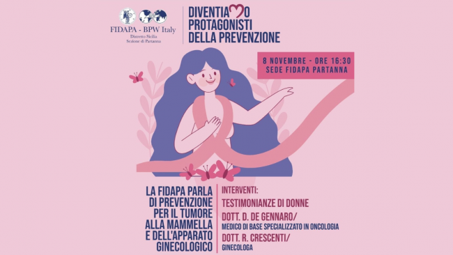 Fidapa sez. di Partanna, convegno: “Diventiamo protagonisti della prevenzione”
