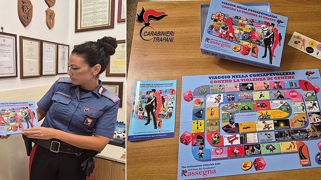 ​Carabinieri: gioco da tavolo nelle sale d’attesa per sensibilizzare contro le violenze di genere