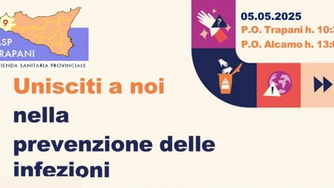 Igiene delle mani: l’Asp Trapani promuove la prevenzione negli ospedali di Trapani e Alcamo