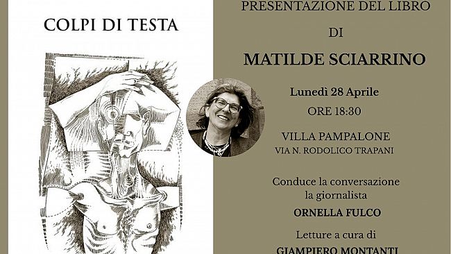 Trapani. Presentazione del libro “Colpi di testa” di Matilde Sciarrino