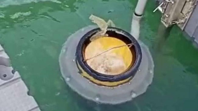 Un cestino per il mare installato a Castellammare