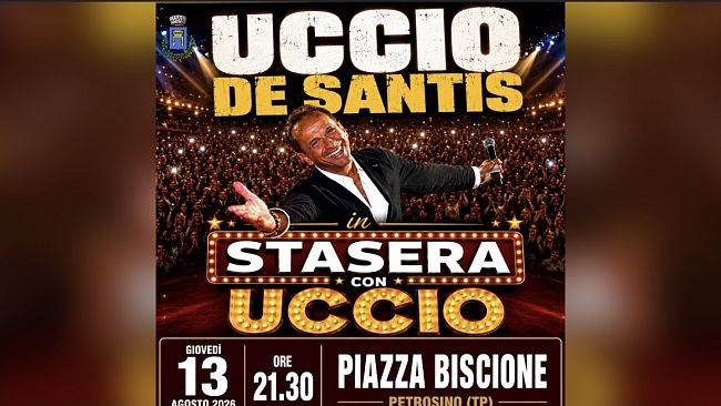 Uccio De Santis a Petrosino: domani sera risate e spettacolo in Piazza Biscione