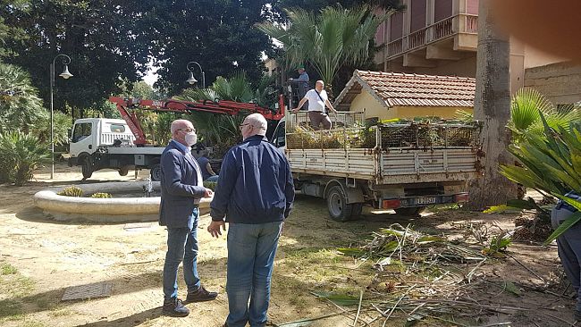 Marsala, si lavora per la riapertura di  Villa comunale e Viale Piave