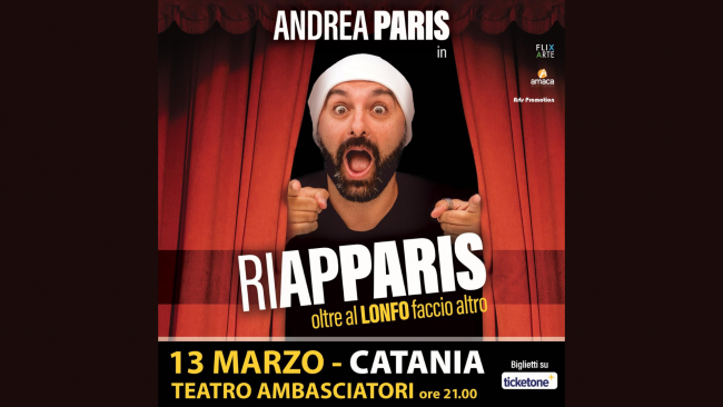 Marsala, al Teatro Sollima il  nuovo show di Andrea Paris tra divertimento e magia