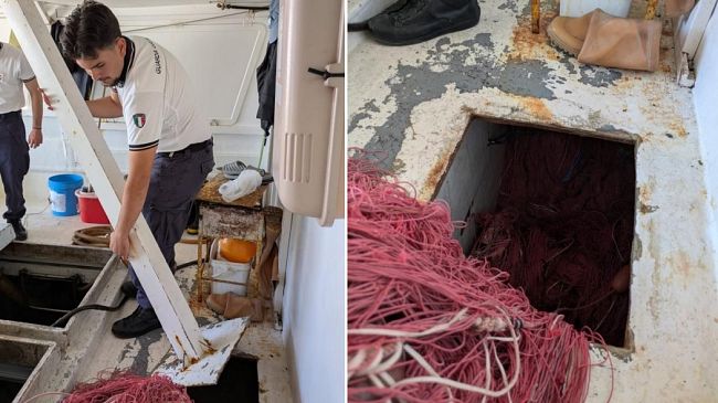 Fermato dalla Guardia Costiera un peschereccio con una “spadara” di duemila metri